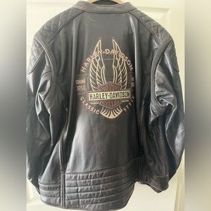 Harley Davidson Riding Jacket(3X), and Riding Boots(Mans Size 11)